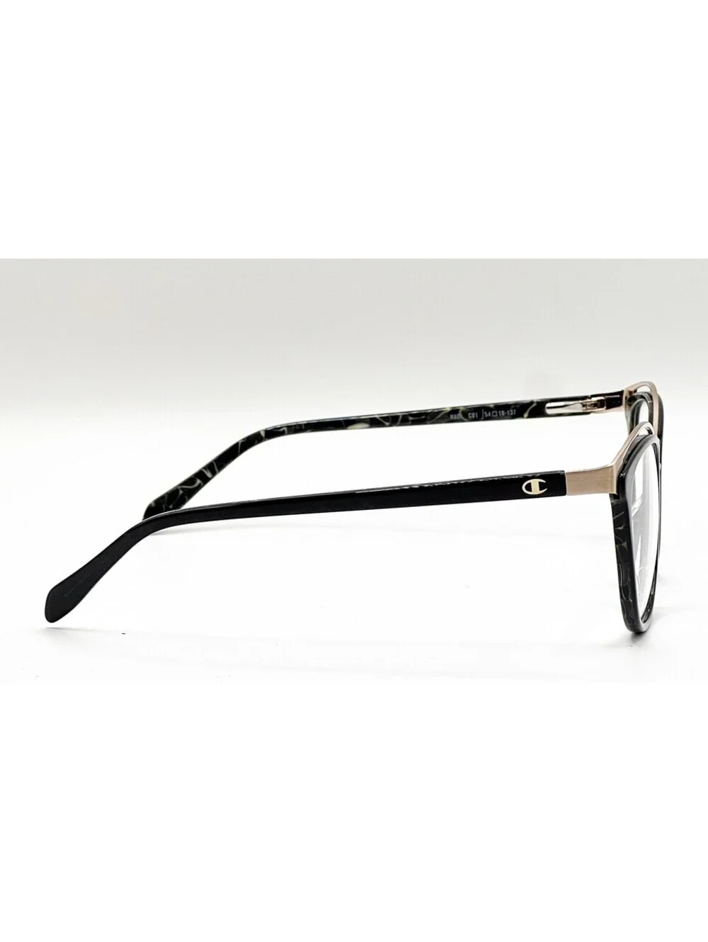 Champion Nadi C01 Black Rectangle Authentic Eyeglass Frames 54-18-137